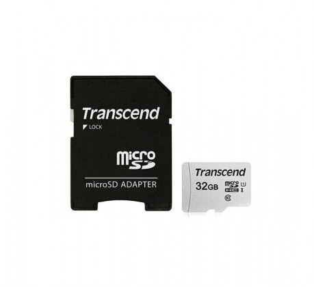 Transcend 32GB Micro SD Class-10 Memory Card with Adapter